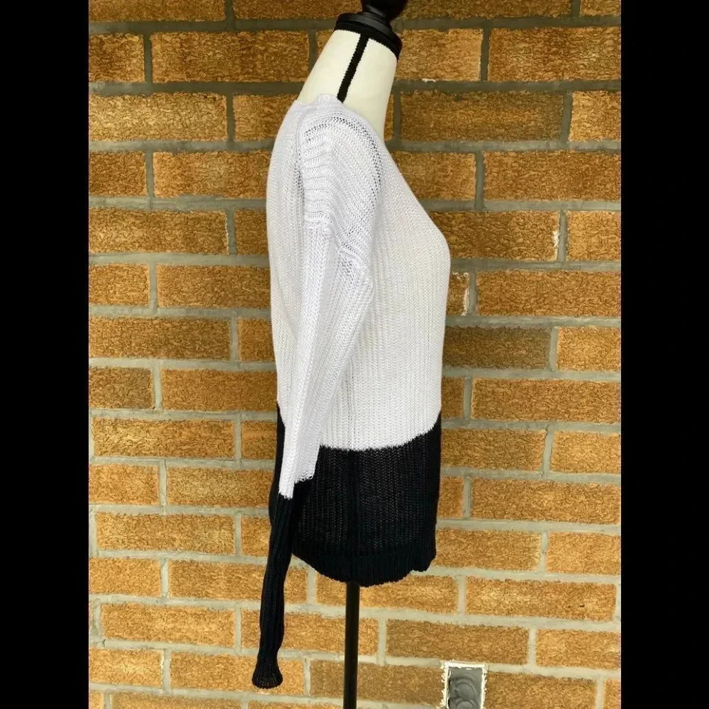 Vince Colorblock Drop Shoulder Knit Pullover - Picture 5 of 13